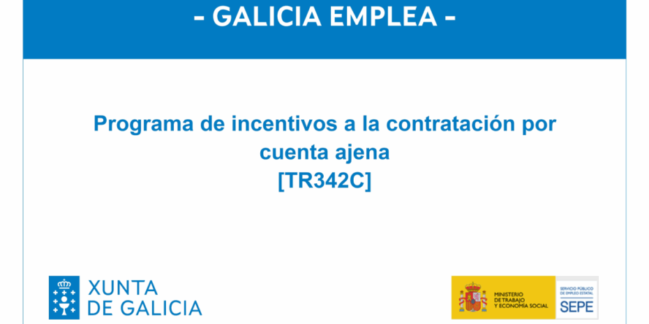 The image shows the logos of the Galicia Emplea program.