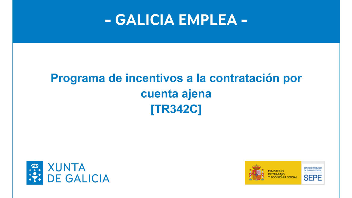 The image shows the logos of the Galicia Emplea program.